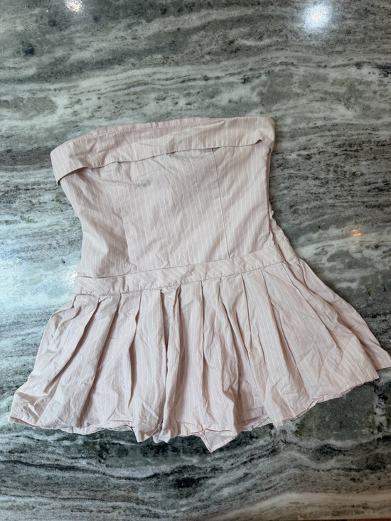 Zara Dresses & Skirts - Zara Light Pink Strapless Pleated Dress